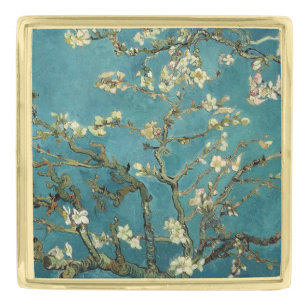 Van Gogh - Blossoming Almond Tree Gold Finish Lapel Pin