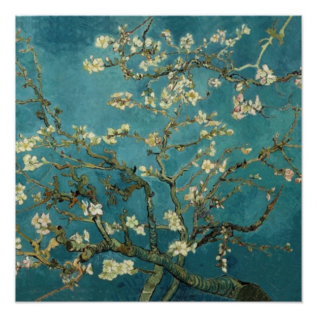 Van Gogh - Blossoming Almond Tree Poster (Front)