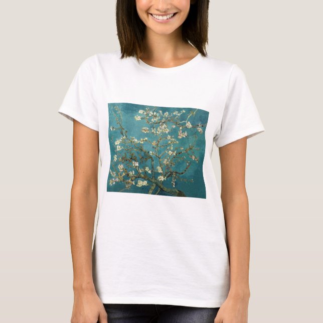 Van Gogh - Blossoming Almond Tree T-Shirt (Front)