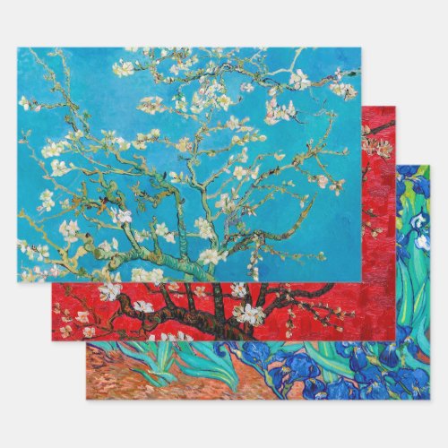 Van Gogh Blossoms Wrapping Paper Sheets