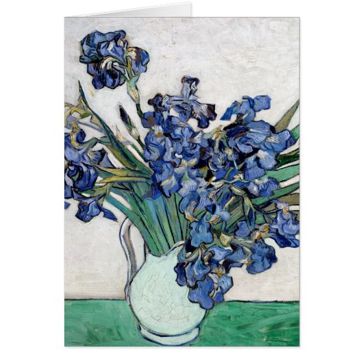 Van Gogh Blue Irises Cards (Front)