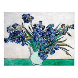 Van Gogh Blue Irises Postcard