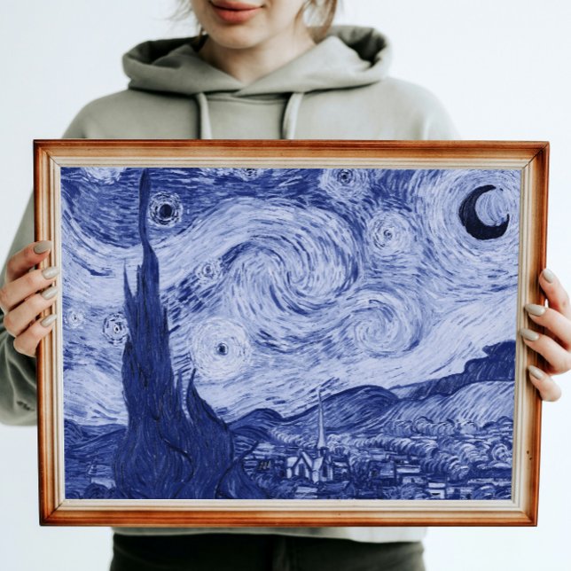 Van Gogh Blue Rendition of The Starry Night Poster (Creator Uploaded)