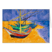 Van Gogh Boats Impressionism Beach (Front Horizontal)