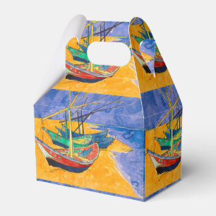 Van Gogh Boats Impressionism Beach Favor Boxes