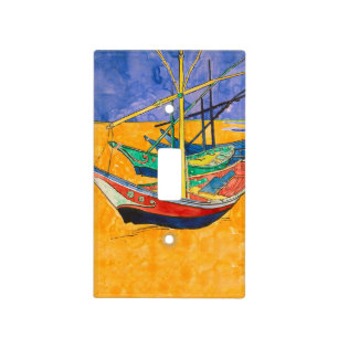 Van Gogh Boats Impressionism Beach Light Switch Cover