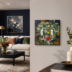Van Gogh Bouquet of Flowers Dark Floral Artistic Light Switch Cover