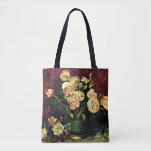 Van Gogh: Bowl with Peonies and Roses Tote Bag