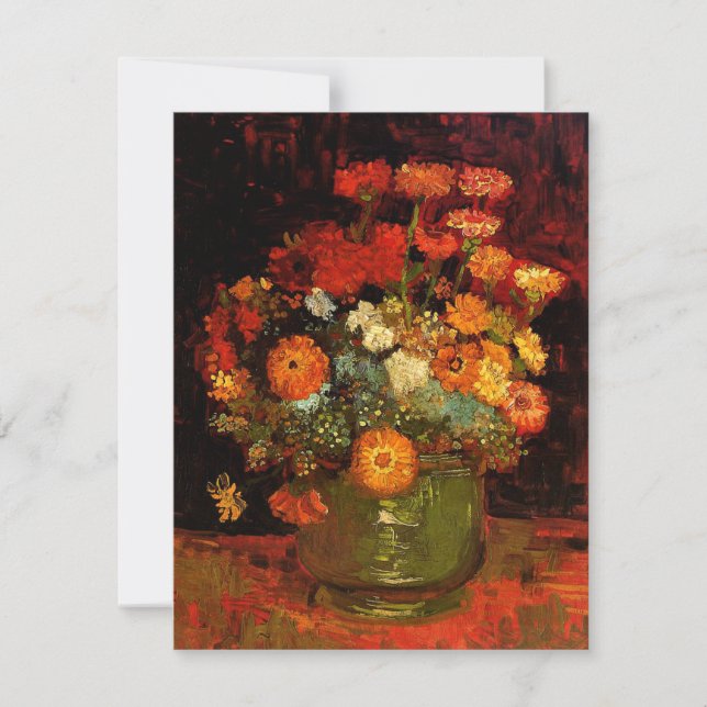 Van Gogh - Bowl with Zinnias (Front)