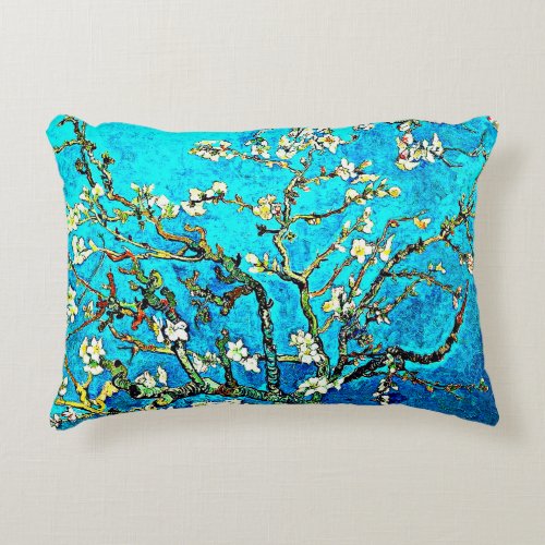 Van Gogh _ Branches with Almond Blossoms Accent Pillow