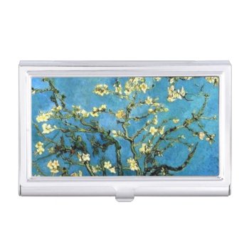 Van Gogh Branches With Almond Blossoms Business Card Holder by ProfessionalDevelopm at Zazzle