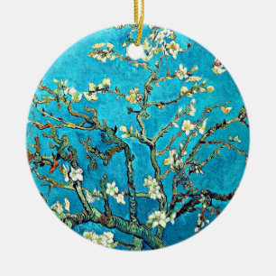 Van Gogh - Branches with Almond Blossoms Ceramic Ornament
