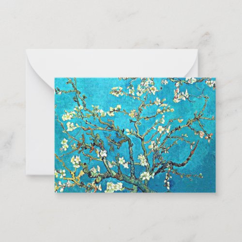 Van Gogh _ Branches with Almond Blossoms Note Card