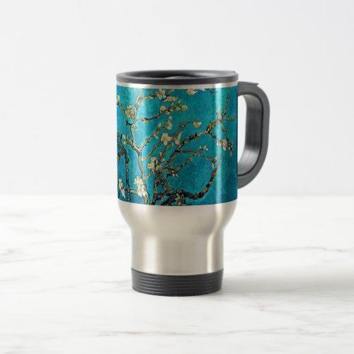 Van Gogh _ Branches with Almond Blossoms Travel Mug