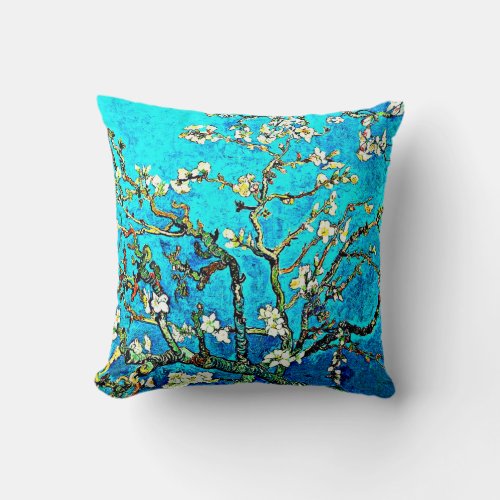 Van Gogh _ Branches with Almonds Throw Pillow
