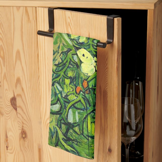 Van Gogh - Butterflies and Poppies Kitchen Towel (Thirds Fold)