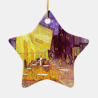 Van Gogh Cafe Impressionist Painting Ceramic Ornament
