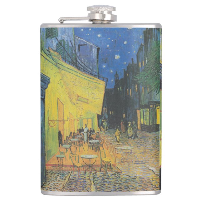 VAN GOGH- Cafe terrace at night 1888 Flask (Front)