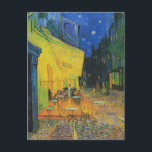 Van Gogh | Cafe Terrace at Night | 1888 Postcard<br><div class="desc">“Cafe Terrace at Night” was completed by Vincent Van Gogh in 1888.</div>