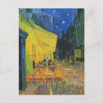 Van Gogh | Cafe Terrace At Night | 1888 Postcard by _vangoghart at Zazzle