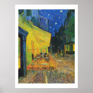 Van Gogh   Cafe Terrace at Night   1888 Poster