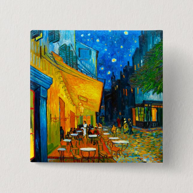 Van Gogh Café Terrace at Night Button (Front)