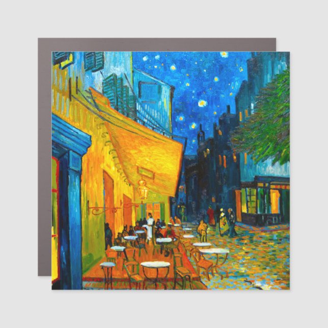 Van Gogh Café Terrace at Night Car Magnet (Front)