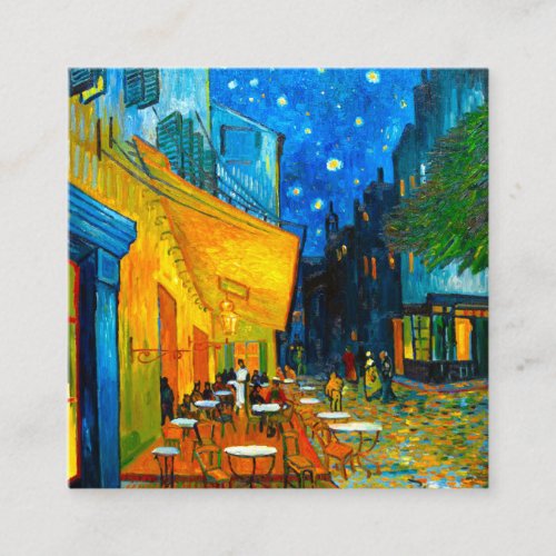 Van Gogh Caf Terrace at Night Enclosure Card