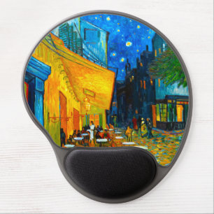 Van Gogh Café Terrace at Night Gel Mouse Pad