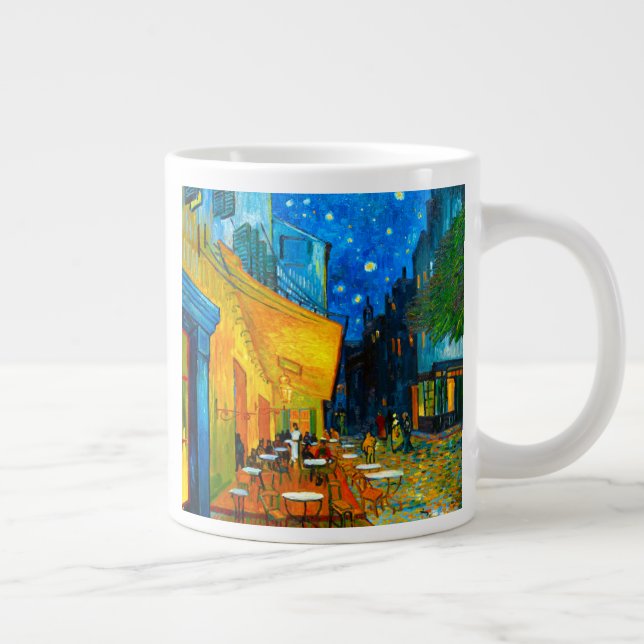 Van Gogh Café Terrace at Night Giant Coffee Mug (Right)