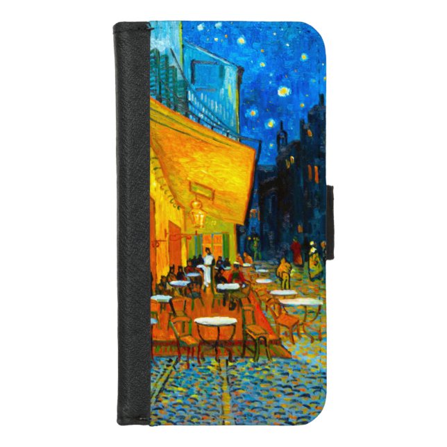 Van Gogh Café Terrace at Night iPhone Wallet Case (Front)