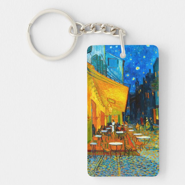 Van Gogh Café Terrace at Night Keychain (Front)