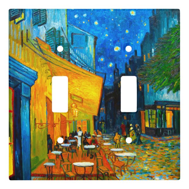 Van Gogh Café Terrace at Night Light Switch Cover (Front)