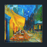 Van Gogh Café Terrace at Night Magnet<br><div class="desc">Magnet featuring Vincent van Gogh’s oil painting Café Terrace at Night (1888). Yellow stars paint the blue night sky above an outdoor café in France. A marvelous gift for fans of Post-Impressionism and Dutch art.</div>
