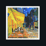 Van Gogh - Cafe Terrace at Night Napkins<br><div class="desc">Vincent Van Gogh's famous painting,  Cafe Terrace at Night.</div>