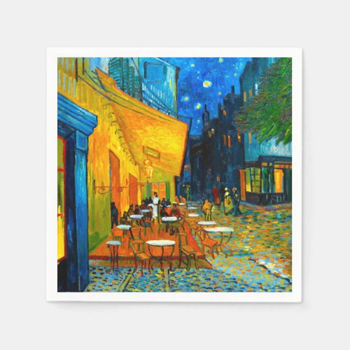 Van Gogh Caf Terrace at Night Napkins