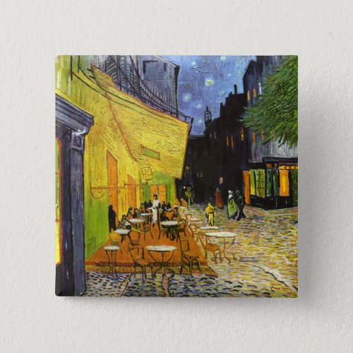 Van Gogh Cafe Terrace at Night Pinback Button