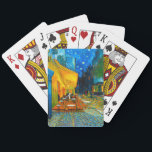 Van Gogh Café Terrace at Night Poker Cards<br><div class="desc">Playing Cards featuring Vincent van Gogh’s oil painting Café Terrace at Night (1888). Yellow stars paint the blue night sky above an outdoor café in France. A marvelous gift for fans of Post-Impressionism and Dutch art.</div>
