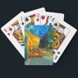 Van Gogh Café Terrace at Night Poker Cards<br><div class="desc">Playing Cards featuring Vincent van Gogh’s oil painting Café Terrace at Night (1888). Yellow stars paint the blue night sky above an outdoor café in France. A marvelous gift for fans of Post-Impressionism and Dutch art.</div>