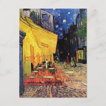 Van Gogh Cafe Terrace At Night Postcard by unique_cases at Zazzle