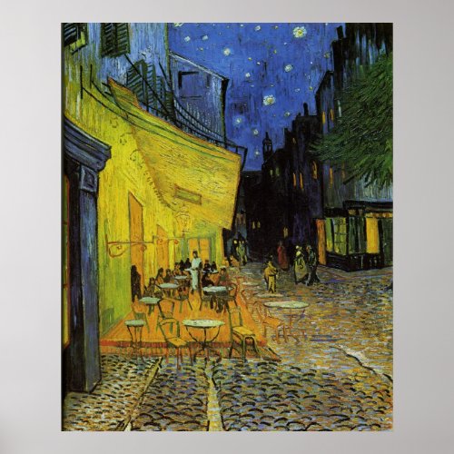 Van Gogh Cafe Terrace at Night Poster