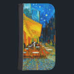 Van Gogh Café Terrace at Night Galaxy S4 Wallet Case<br><div class="desc">Samsung Galaxy Wallet Case featuring Vincent van Gogh’s oil painting Café Terrace at Night (1888). Yellow stars paint the blue night sky above an outdoor café in France. A marvelous gift for fans of Post-Impressionism and Dutch art.</div>