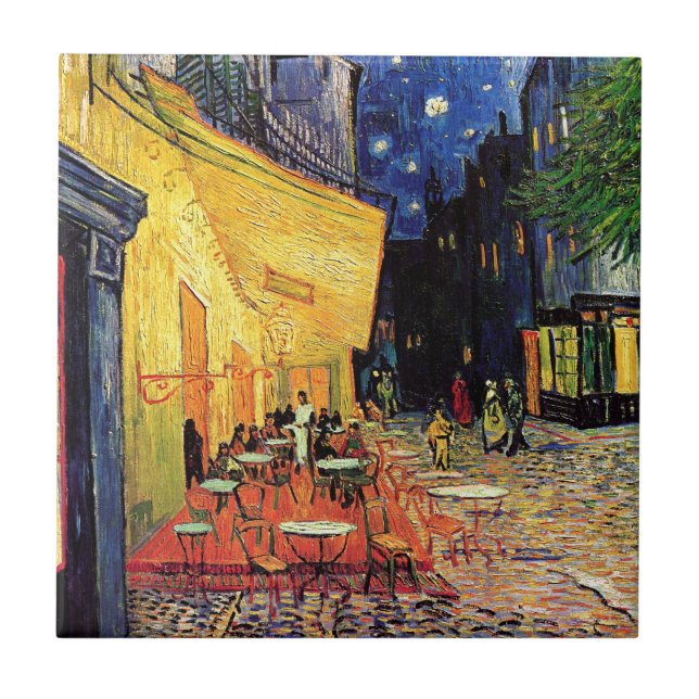 Van Gogh Cafe Terrace At Night Tile (Front)