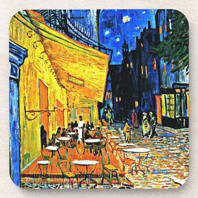 Van Gogh - Cafe Terrace Beverage Coaster (Front)