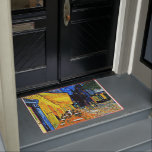 Van Gogh - Cafe Terrace, Doormat<br><div class="desc">Vincent van Gogh painting,  Cafe Terrace</div>