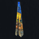 Van Gogh - Cafe Terrace, famous painting Neck Tie<br><div class="desc">Vincent van Gogh painting,  Café Terrace,  neck tie.</div>