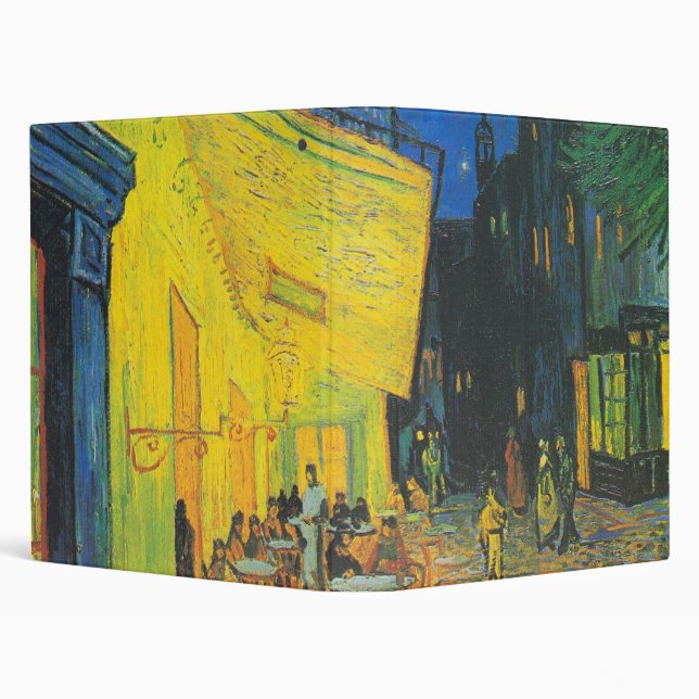 Van Gogh Cafe Terrace French Street Scene Binder (Background)