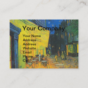Van Gogh Cafe Terrace French Street Scene Business Card