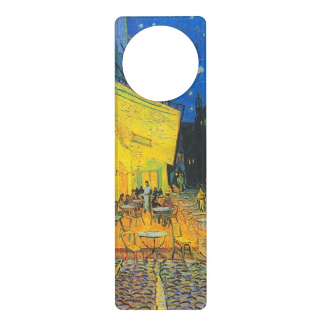 Van Gogh Cafe Terrace French Street Scene Door Hanger (Front)