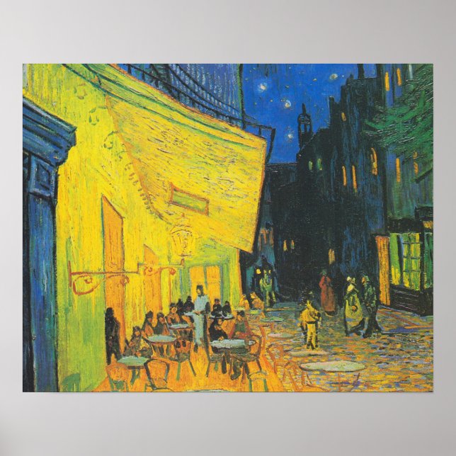 Van Gogh Cafe Terrace French Street Scene Poster (Front)